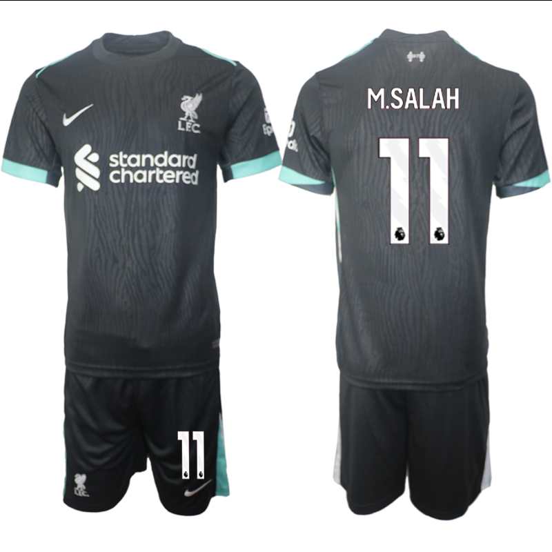 Men 2024-2025 Club Liverpool away Black #11 Soccer Jersey->liverpool jersey->Soccer Club Jersey